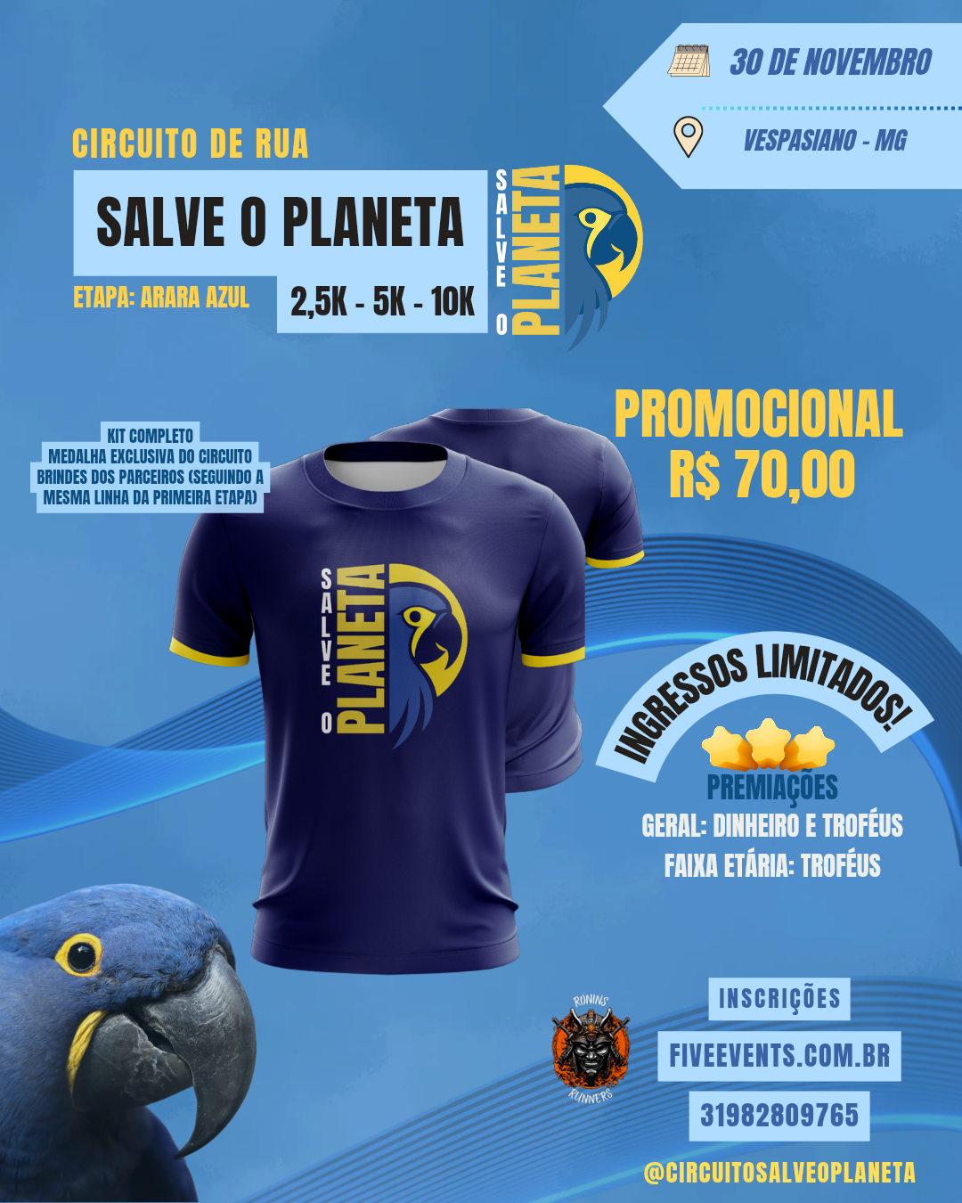 Circuito de Rua Salve o Planeta - etapa arara azul